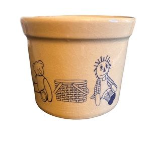 Vintage RRP & Co Raggedy Ann & bear pottery